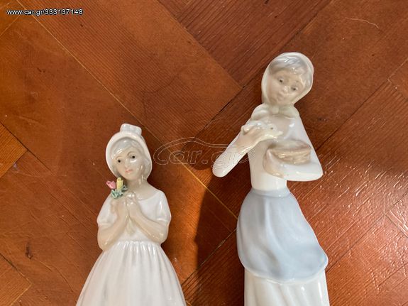 2 Αγαλματάκια Πορσελάνης  σε στυλ Lladro 