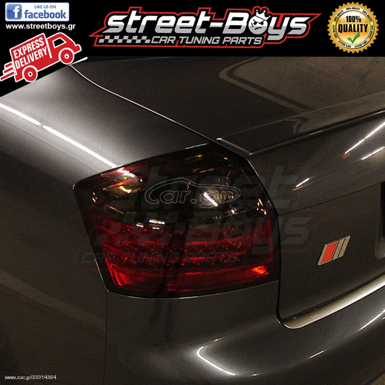 ΦΑΝΑΡΙΑ ΠΙΣΩ *LED* RED SMOKE AUDI A4 B6 |  StreetBoys - Car Tuning Shop