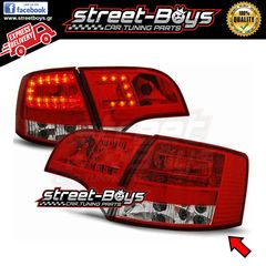 ΦΑΝΑΡΙΑ ΠΙΣΩ *LED* RED WHITE AUDI A4 B7 AVANT |  StreetBoys - Car Tuning Shop