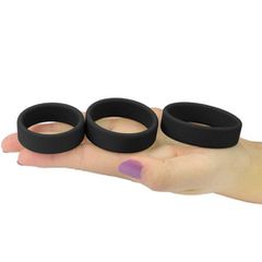 PRO Silicone Triple Cock Ring Set-thumb-2