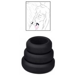 PRO Silicone Triple Cock Ring Set-thumb-6