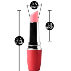 Lipstick vibrator Red 9 cm-thumb-4