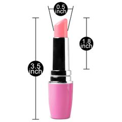 Lipstick vibrator Pink 9 cm-thumb-4