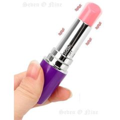 Lipstick vibrator Purple 9 cm-thumb-8