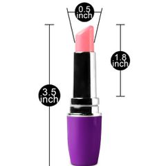 Lipstick vibrator Purple 9 cm-thumb-4