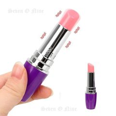 Lipstick vibrator Purple 9 cm-thumb-6