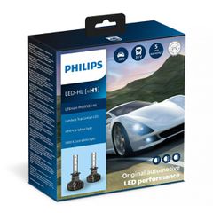 Λάμπες Philips H1 Ultinon Pro9100 Led 20V 13.2W +350% Περισσ. Φως 5800K 2τμχ 11258U91X2