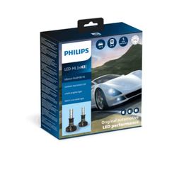 Λάμπες Philips H3 Ultinon Pro9100 Led 20V 13.2W +350% Περισσ. Φως 5800K 2τμχ 11336U91X2