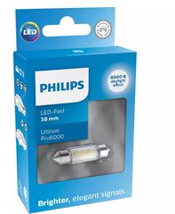 Λάμπα Philips Ultinon Pro 6000 Led Festoon 38mm 6000K 12V 1W 11854CU60X1