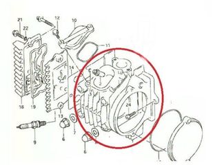 Κεφαλή Suzuki Shogun FD110C 