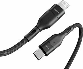 Veger Braided USB-C σε Lightning (1.2m) - Μαύρο