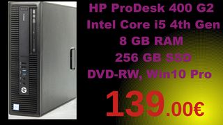 HP ProDesk 600,  Intel Core i3 4th Gen, 8 GB RAM  120 GB SSD DVD-RW, Win11 Pro