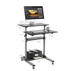 Καινούργιο Γραφείο με Ροδάκια ( Workstation)-thumb-1