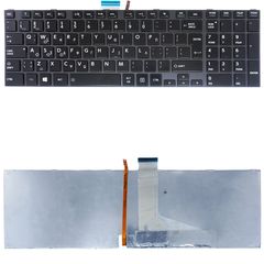 Πληκτρολόγιο Ελληνικό - Greek Keyboard Laptop για Toshiba Satellite C850 C850D C855 C855D V130426CK3 6037B0077715 V130426BK3 6037B0077615 GR Backlight Silver Frame (Κωδ.40012GRSILVERBACKLIT)