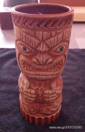 Orchids of Hawaii Tiki Mug R-3 Japan Emerald Green Eyes ( ΓΙΑ ΓΝΩΣΤΕΣ ) !!!