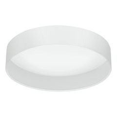 Φωτιστικό Πλαφόν Οροφής 3x3,6w Warm White 1100lm Ø320xH90mm Νίκελ Ματ-Λευκό Ύφασμα-Γυαλί Eglο Pasteri 31588