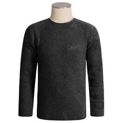 COLUMBIA FEDERAL FLATS SWEATER - TITANIUM COLLECTION, WOOL (ΜΟΛΥΒΙ)