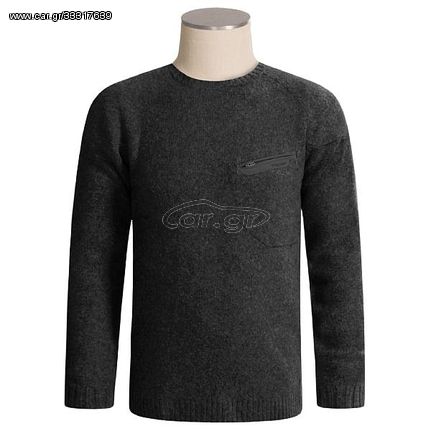 COLUMBIA FEDERAL FLATS SWEATER - TITANIUM COLLECTION, WOOL (ΜΟΛΥΒΙ)