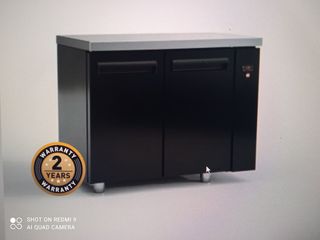ΠΡΟΣΦΟΡΑ!!! PS10570BLC Ψυγείο πάγκος συντήρηση με 2 πόρτες μαύρο, χωρίς μηχάνημα 105x70x87cm