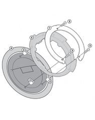 Givi Βάση Tanklock Tankbag Suzuki DL 650 V-Strom 04-11/DL 1000 V-Strom 02-11