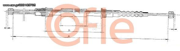 COFLE Ντίζα, φρένο ακινητοποίησης για RENAULT TRAFIC I  (T1, T2, T3, T4, T5, T6, T7)