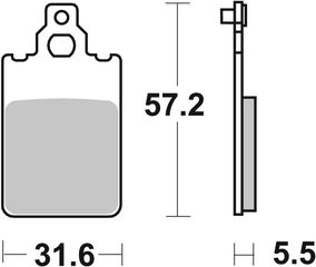 YAMAHA DT 50 R '98-'03 ΤΑΚΑΚΙΑ ΕΜΠΡΟΣ SBS 109HF