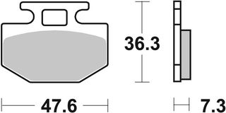 HONDA NH LEAD 50/80/125 '84-'87 ΤΑΚΑΚΙΑ ΕΜΠΡΟΣ SBS 112HF