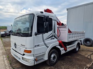 Ανατροπή + Γερανός Mercedes-Benz 2000 ATEGO 815 ΑΝΑΤΡΟΠΗ ΓΕΡΑΝΟΣ FASSI-thumb-1
