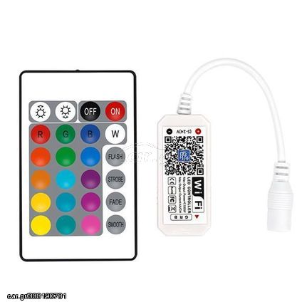 ΑΣΥΡΜΑΤΟ CONTROLLER RF Wifi & Bluetooth RGB DC5-24V, 3CH*4A(Max. 100W)