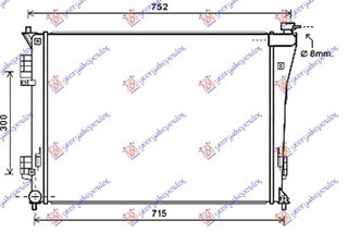 ΨΥΓΕΙΟ 1,6-2,0i16V (63,8x48,5x1,4) για HYUNDAI i40 11-