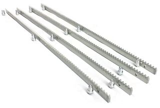 Κρεμαγιέρα module-4, μεταλλική (γαλβανιζέ), σε τεμάχια του 1m, διατομής 10x30mm (Πακέτο 4 μέτρων)