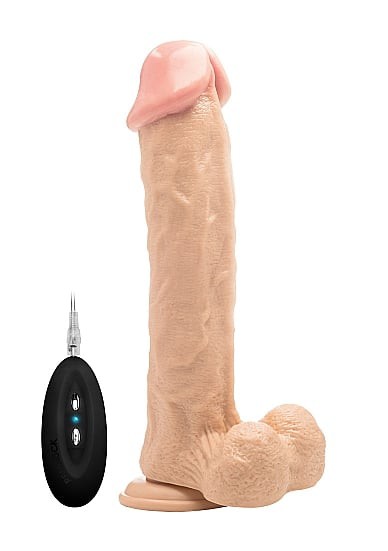 Vibrating Realistic Cock with Scrotum