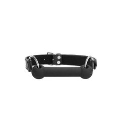 Silicone Bit Gag - With Adjustable Bonded Leather Straps-thumb-2