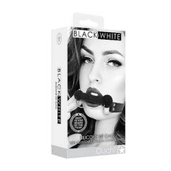 Silicone Bit Gag - With Adjustable Bonded Leather Straps-thumb-1