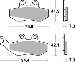 GILERA RUNNER 125/180/200/ 2T-4T '98-'09 ΤΑΚΑΚΙΑ ΕΜΠΡΟΣ SBS 120SE SFA194 