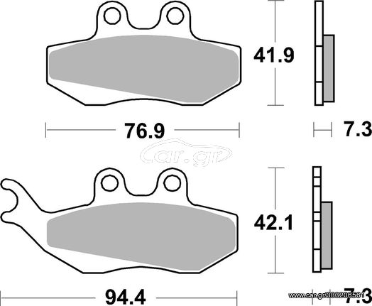 GILERA RUNNER 125/180/200/ 2T-4T '98-'09 ΤΑΚΑΚΙΑ ΕΜΠΡΟΣ SBS 120SE SFA194 