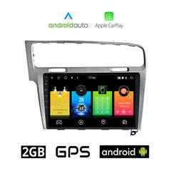 VOLKSWAGEN VW GOLF 7 (μετά το 2013) Android οθόνη αυτοκίνητου 2GB με GPS WI-FI (ηχοσύστημα αφής 10" ιντσών OEM Android Auto Apple Carplay Youtube Playstore MP3 USB Radio Bluetooth Mirrorlink, 4x6