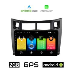 TOYOTA YARIS (2006-2011) Android οθόνη αυτοκίνητου 2GB με GPS WI-FI ( TOYOTA ηχοσύστημα αφής 9" ιντσών OEM Android Auto Apple Carplay Youtube Playstore MP3 USB Radio Bluetooth Mirrorlink  εργοστα