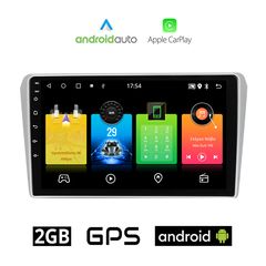 TOYOTA AVENSIS (2003 - 2008) Android οθόνη αυτοκίνητου 2GB με GPS WI-FI (ηχοσύστημα αφής 9" ιντσών OEM Android Auto Apple Carplay Youtube Playstore MP3 USB Radio Bluetooth Mirrorlink εργοστασιακή