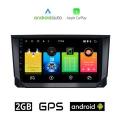 SEAT IBIZA (μετά το 2018) Android οθόνη αυτοκίνητου 2GB με GPS WI-FI (ηχοσύστημα αφής 9" ιντσών OEM Android Auto Apple Carplay Youtube Playstore MP3 USB Radio Bluetooth Mirrorlink εργοστασιακή, 4