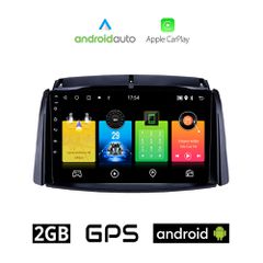 RENAULT KOLEOS (2006-2017) Android οθόνη αυτοκίνητου 2GB με GPS WI-FI (ηχοσύστημα αφής 9" ιντσών OEM Android Auto Apple Carplay Youtube Playstore MP3 USB Radio Bluetooth Mirrorlink εργοστασιακή, 4x60W