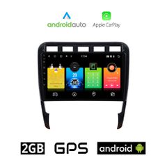PORSCHE CAYENNE (2002 - 2011) Android οθόνη αυτοκίνητου 2GB με GPS WI-FI (ηχοσύστημα αφής 9" ιντσών OEM Android Auto Apple Carplay Youtube Playstore MP3 USB Radio Bluetooth Mirrorlink εργοστασιακή, 4x