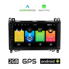MERCEDES SPRINTER - VITO - VIANO (2004-2019) Android οθόνη αυτοκίνητου 2GB με GPS WI-FI (ηχοσύστημα αφής 9" ιντσών OEM Android Auto Apple Carplay Youtube Playstore MP3 USB Bluetooth Mirrorlink εργοστα