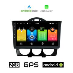 MAZDA RX-8 (2001 - 2008) Android οθόνη αυτοκίνητου 2GB με GPS WI-FI (ηχοσύστημα αφής 9" ιντσών OEM Android Auto Apple Carplay Youtube Playstore MP3 USB Radio Bluetooth Mirrorlink εργοστασιακή 4x60W, A