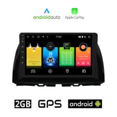 MAZDA CX-5 (2013-2017) Android οθόνη αυτοκίνητου 2GB με GPS WI-FI (ηχοσύστημα αφής 10" ιντσών OEM Android Auto Apple Carplay Youtube Playstore MP3 USB Radio Bluetooth Mirrorlink εργοστασιακή, 4x60W, A