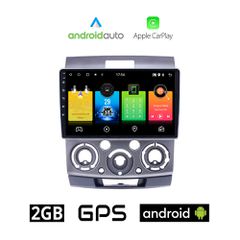 MAZDA BT-50 (2006-2011) Android οθόνη αυτοκίνητου 2GB με GPS WI-FI (ηχοσύστημα αφής 9" ιντσών OEM Android Auto Apple Carplay Youtube Playstore MP3 USB Radio Bluetooth Mirrorlink εργοστασιακή, 4x60W, A