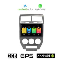 JEEP COMPASS 2009-2016 Android οθόνη αυτοκίνητου 2GB με GPS WI-FI (ηχοσύστημα αφής 10" ιντσών OEM Android Auto Apple Carplay Youtube Playstore MP3 USB Radio Bluetooth Mirrorlink 4x60W εργοστασιακού τύ