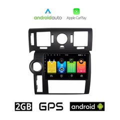 HUMMER H2 (2008 - 2009) Android οθόνη αυτοκίνητου 2GB με GPS WI-FI (ηχοσύστημα αφής 9" ιντσών OEM Android Auto Apple Carplay Youtube Playstore MP3 USB Radio Bluetooth Mirrorlink εργοστασιακή, 4x60W, A