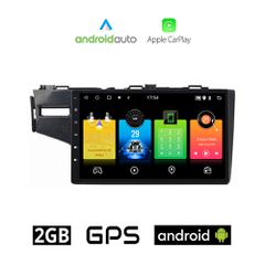 HONDA JAZZ (μετά το 2013) Android οθόνη αυτοκίνητου 2GB με GPS WI-FI (ηχοσύστημα αφής 10" ιντσών OEM Android Auto Apple Carplay Youtube Playstore MP3 USB Radio Bluetooth Mirrorlink εργοστασιακή, 4x60W