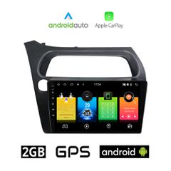 HONDA CIVIC 3D-5D (2006 - 2012) Android οθόνη αυτοκίνητου 2GB με GPS WI-FI (ηχοσύστημα αφής 9" ιντσών OEM Android Auto Apple Carplay Youtube Playstore MP3 USB Radio Bluetooth Mirrorlink εργοστασιακή,